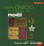Objets déco et cartes de noël en papier