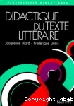 Didactique du texte littéraire