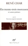 En 33 morceaux et autres poèmes